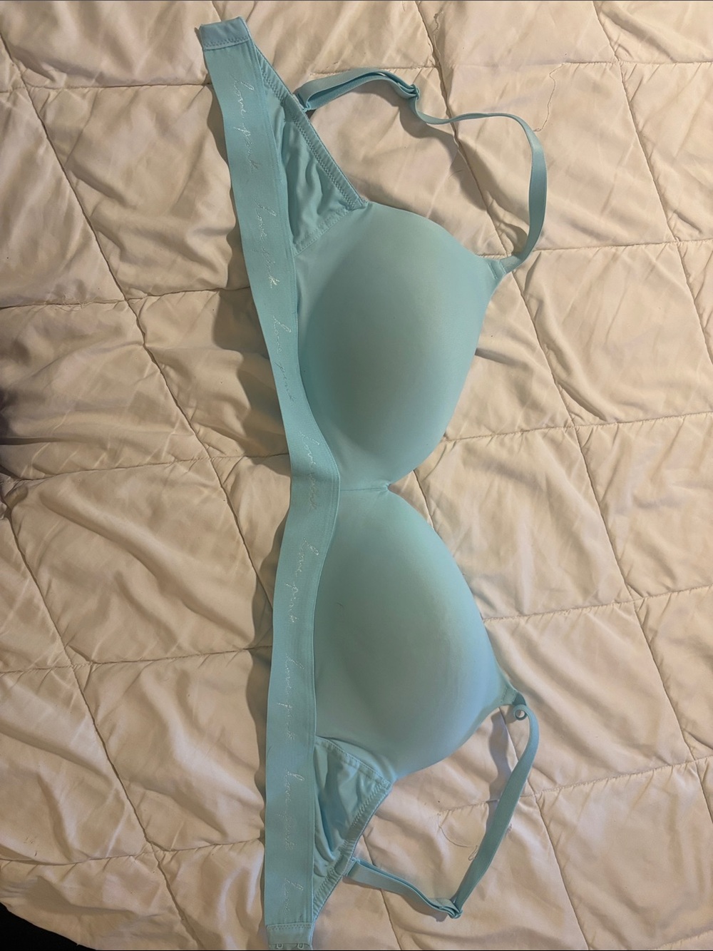 PINK Victoria's Secret Light Blue Molded T-Shirt Bra
